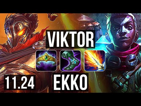 VIKTOR vs EKKO (MID) | 9/1/12, Legendary, 300+ games | NA Master | 11.24