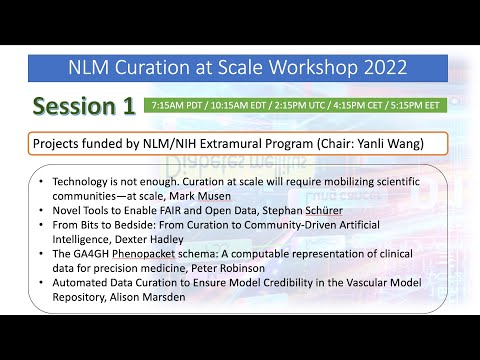 NLM Curation at Scale Workshop - Session 1