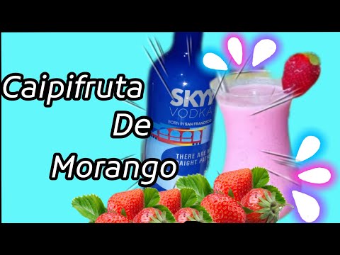 simples fácil/e deliciosa. Bora aprender a fazer caipifruta de morango.