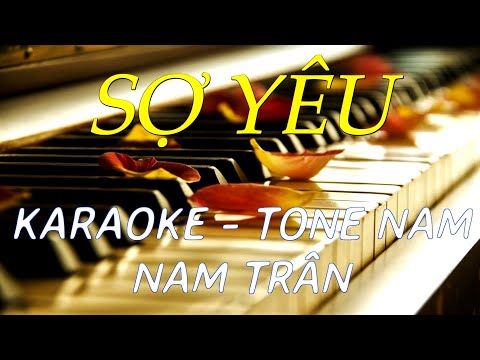 Karaoke Sợ Yêu Tone Nam | Nam Trân