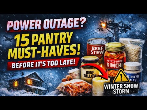15 Survival Pantry Items Smart Preppers Stockpile for Power Outages & Winter Storms