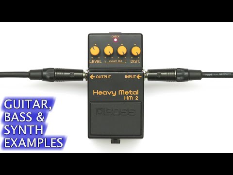Boss HM-2 Heavy Metal Distortion Guitar Effect Pedal MIJ Vintage 1985 Blk Label image 7