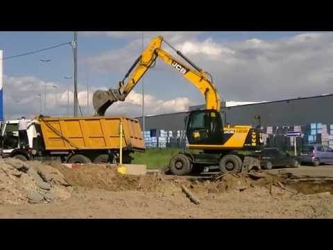 Обзор колесного экскаватора JCB JS 160W