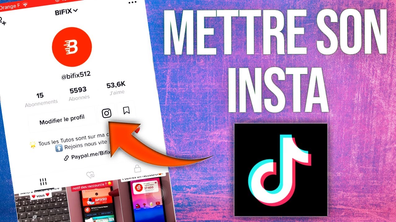 Comment ajouter son Instagram sur son compte Tiktok