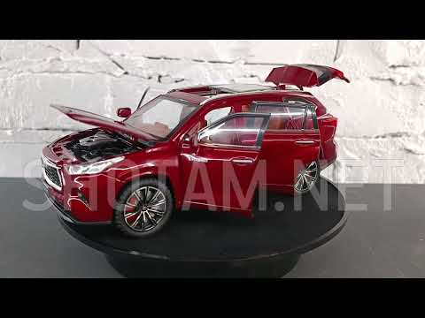 1:24 - Toyota Highlander 4 Hybrid - Масштабная модель - Красный - фото 1 - id-p2558039185