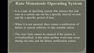 Embedded System Design, Design trade Off, Operating System , lec 22