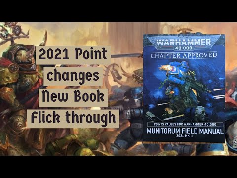 40k Munitorum Field Manual 2021 Point changes. New Book Flick Through