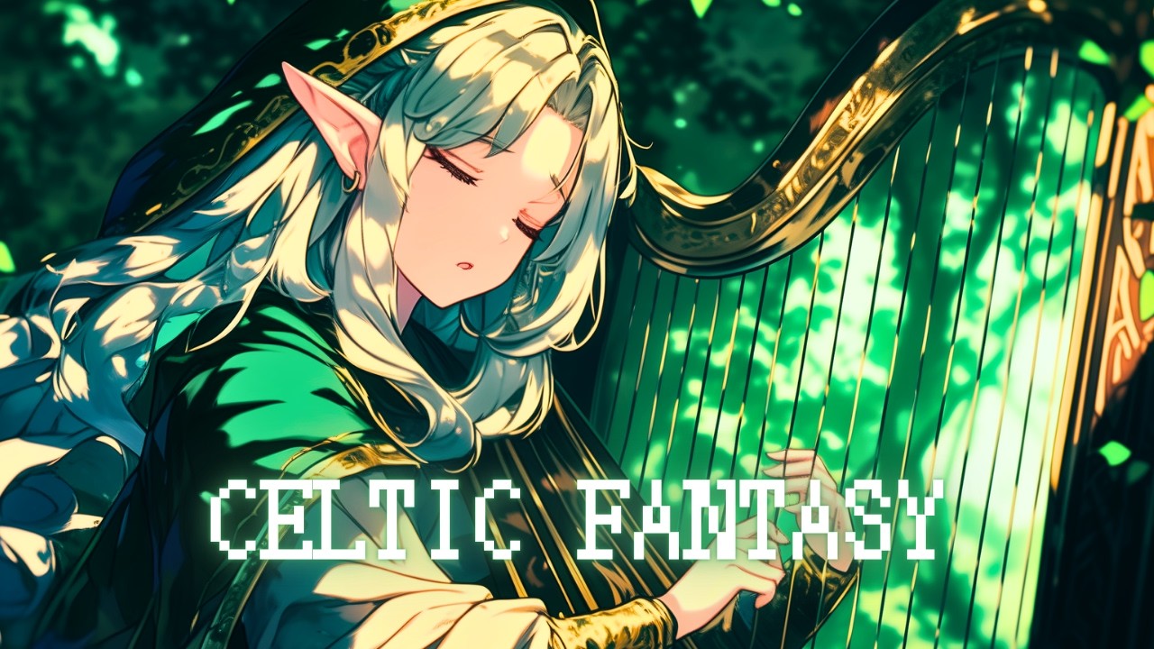 Celtic Fantasy - Relaxing Harp in a Medieval Forest for Study & Sleep