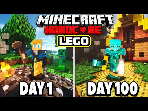 I Spent 100 Days in MINECRAFT LEGO! Here’s what happened…