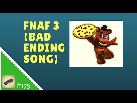 Aula 173 GAITA C - Five night at Freddy´s 3 (Fnaf - Bad Ending Song) - Tablatura fácil