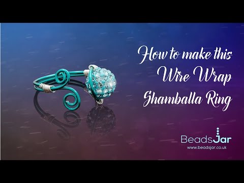 How to make this wire wrap shamballa ring