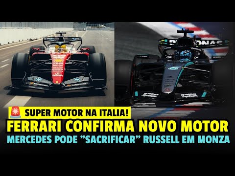HAMILTON E LECLERC COM “SUPER MOTOR” EM MONZA! RUSSELL COM MOTOR VELHO NO GP DA ITALIA