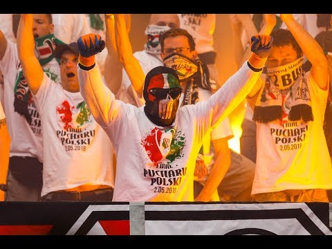 Co to jest za drużyna, co śledziem ... - doping na finale Pucharu Polski #Arka - #Legia Warszawa