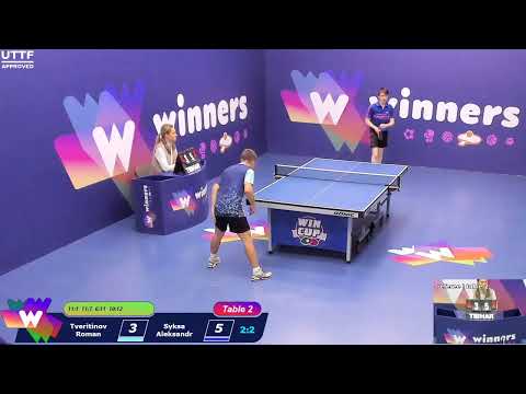 WINners CUP table 2  29.09 Tveritinov Roman - Syksa Aleksandr 16:30