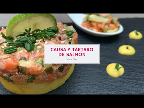 Causa y Tártaro de Salmón Fácil y Rico | Denise Saka