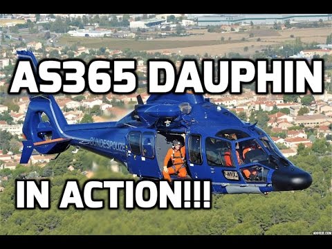 Dauphin AS365: start-up takeoff & landings