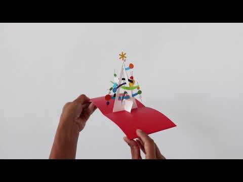 Christmas Tree Mobile Holiday Cards - Set of 8