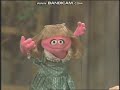 Classic Sesame Street Merry Monster And Prairie Dawn Pretending To Oak Tree 1993