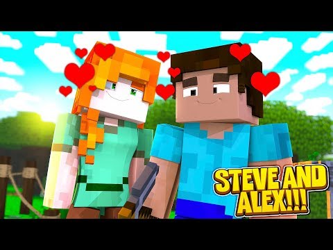 Minecraft  MOVIE THE LIFE OF ALEX & STEVE || HOW ALEX MET STEVE!!!