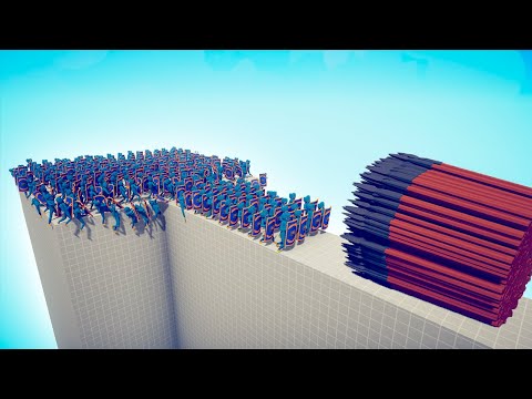CAN 100x POPPY PLAYTIME SHIELD CROSS THE BRIDGE? - TABS | Totally Accurate Battle Simulator 2023