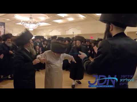 Karlsburg Rav Dances mitzvah tantz at an einikel's wedding - cheshvan 5781