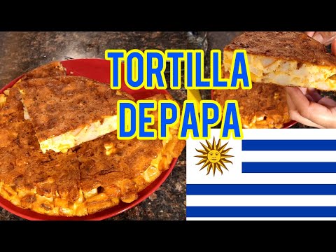 Tortilla de papa Uruguaya 4 INGREDIENTES FACIL