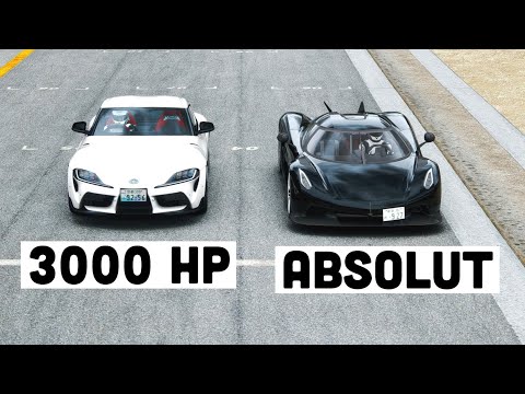 Toyota Supra A90 3000 HP vs Koenigsegg Jesko Absolut at Special Stage Route X