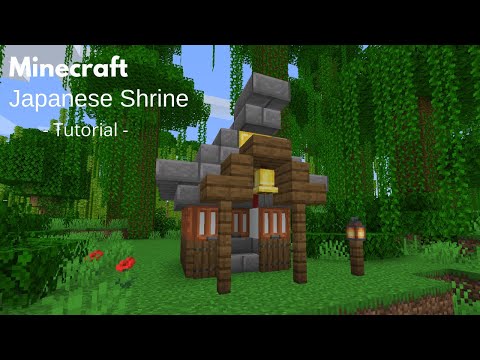 Mechitect - Minecraft: How to Build a Small Japanese Shrine | Simple Japanese Shrine (Tutorial)