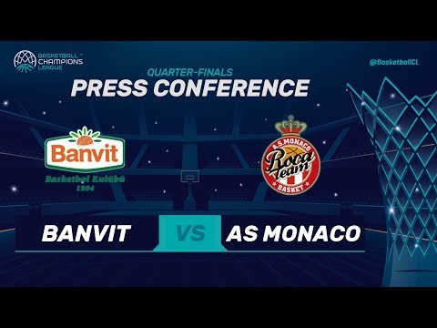Banvit v AS Monaco - Press Conference - Basketball Champions League 2017-18