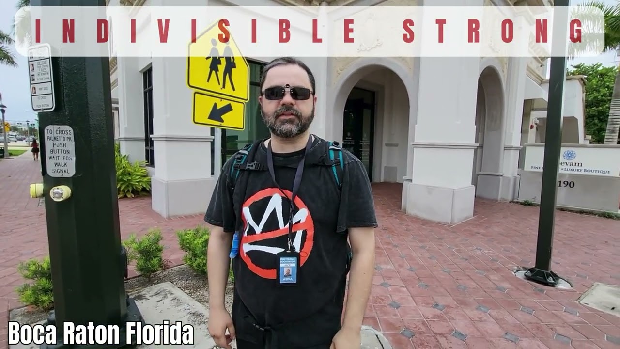 Indivisible Boca Raton Protest Against the GEO Group Ice Facilities August 9 2025