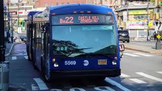 MTA Bus || Bx22 Bus announcements To Castle Hill - Zerega Ave || via Fordham Rd & Hoffman St