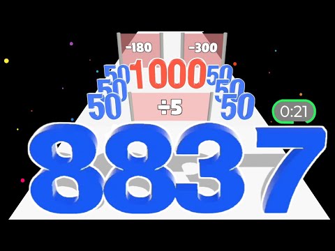 NUMBER MUNCHER - Attack Hole Number Run 3D ASMR Gameplay #asmrgameplay #satisfyingasmr