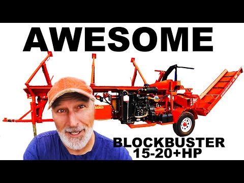 NEW FIREWOOD PROCESSOR - BLOCKBUSTER 15 20+HP  IN THE WOODYARD!