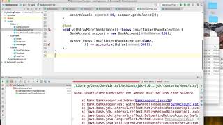 [Java Testing 5] jUnit Test Throwing Exception