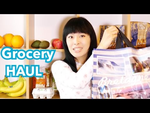 Mes courses [En France] Bio coop & Ferme fruitière & Supermarché [Nutrition Santé] [Grocery Haul] Video