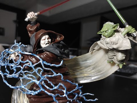 DIY Adding detail my Hasbro 2005 Star Wars Unleased Palpatine vs Yoda