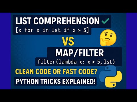 Explain List Comprehension Vs Map Filter In Python