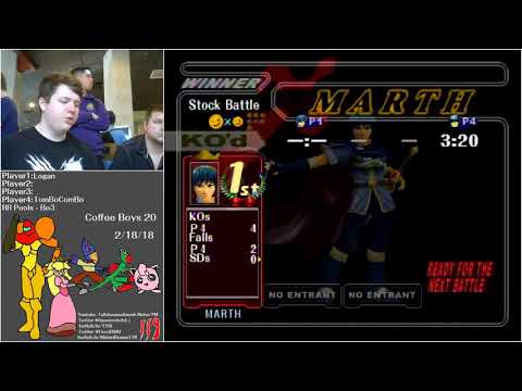 CB 2/18/18 - Melee Singles - Logan (Marth) Vs. TomBoComBo (CaptainFalcon, Marth) - RR Pools