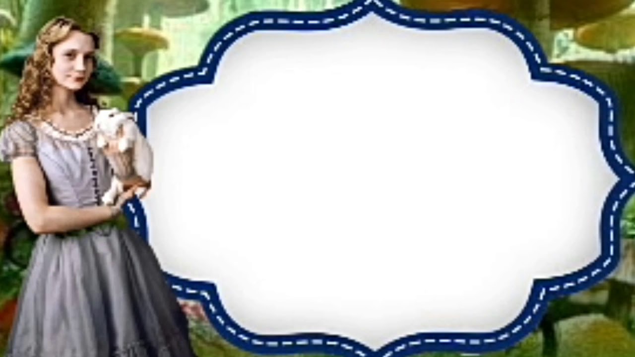 Fundo convite ALICE NO PAIS DAS MARAVILHAS