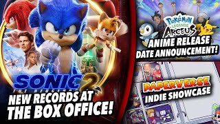 Sonic 2 Sets Video Game Movie Record, Pokemon Legends Anime Release Date, & Paper Indie Showcase!?