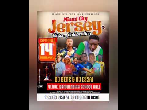 BANJULINDING  LIVE SHOW record (DJ benz & Dj essai) jersey party