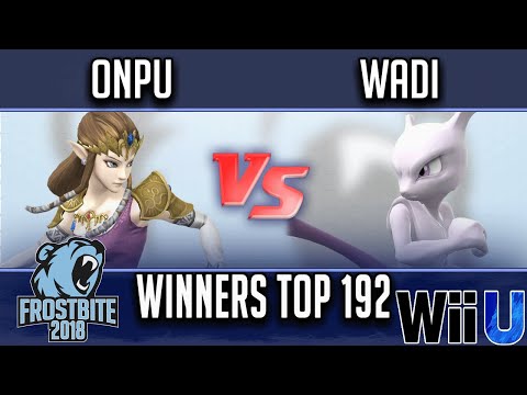 Frostbite 2018 Smash 4 Singles  WINNERS TOP 192 -  Onpu (Zelda) vs  WaDi (Mewtwo)