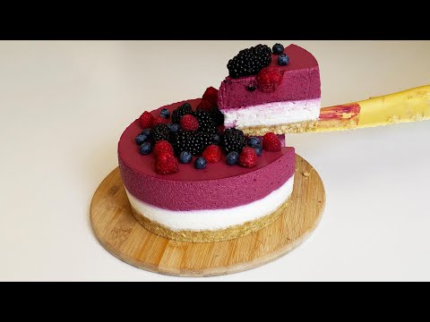 Beeren-Joghurt-Mousse-Torte ohne Backen