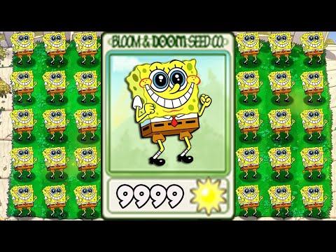100% Repeater Spongebob VS All Zombies 2 - Plants vs Mod Spongebob