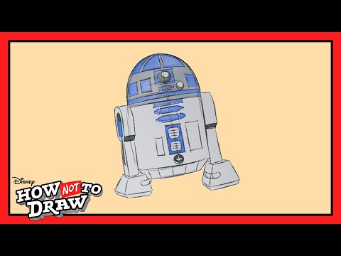 Star Wars Cartoon Comes to Life 🖊️ | R2-D2 | How NOT to Draw | @disneychannelanimation