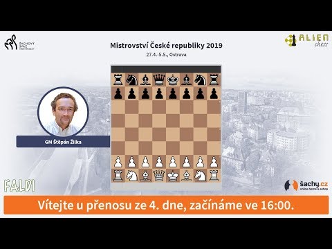 Mistrovství ČR v šachu 2019 - přímý přenos ze 4. dne, komentuje GM Štěpán Žilka