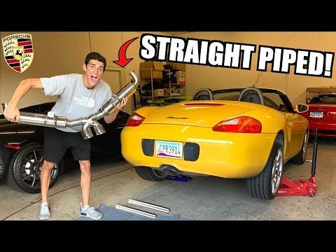 STRAIGHT PIPING My Budget Boxster!! (Sounds Like a Porsche GT3)