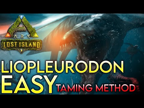 How To Tame LIOPLEURODON On Lost Island!😱 OP Blueprints | ARK Survival Evolved