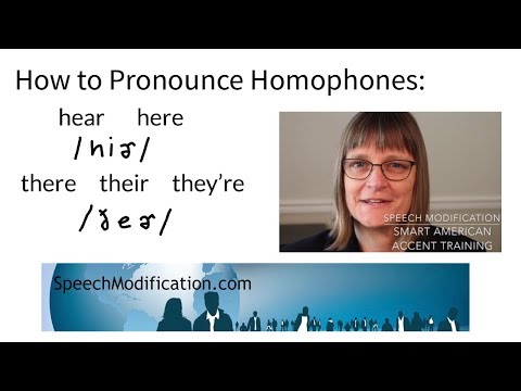 How to Pronounce Here/Hear and There/Their/They're