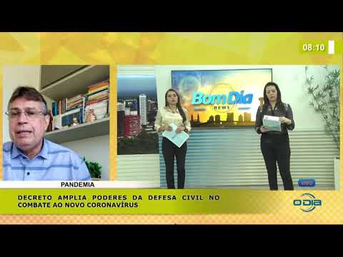 BOM DIA NEWS 23 04 20  Decreto amplia poderes da Defesa Civil no combate ao novo coronaviÌrus